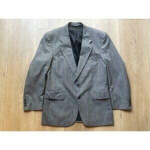 Vintage Burberry Blazer Men 40R‎ Glen Plaid All Wool Sport Coat Union Made USA
